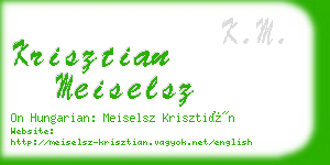 krisztian meiselsz business card